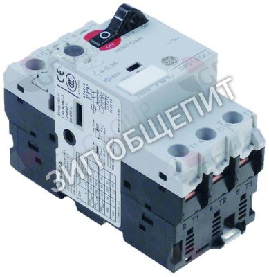 Защитный автомат электродвигателя Dihr, GPS1BSAJ, диапазон установки 4-6,3А для AX151 / AX151-1080725-Olis / AX151-1080727-Olis 