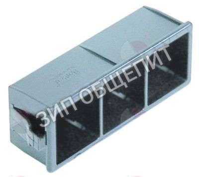 Корпус детали Kromo, тройн., 28,5x77,5мм, сер. для K36 / K41-LUX / K100 / K70 / KP150