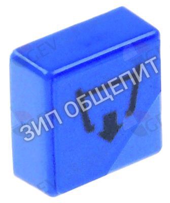 Выключатель нажимной кнопочный Kromo, 23x23мм, голуб., щёлочный насос для KP151-E / K70