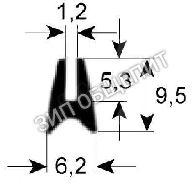 Уплотнитель Lainox для GGMT06P / GGMT06T / GGVT06P / GGVT06T / HMG061P