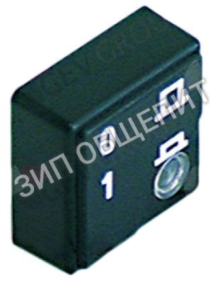 Выключатель нажимной кнопочный 0A8691 Electrolux, 0-1, с линзой для ADF220, ADF240, ADN111, ADN221, ADNF120, ADNF220, ADNF230