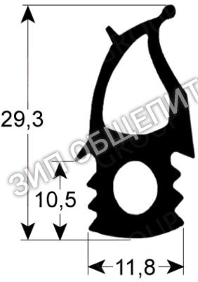 Уплотнитель дверной 0C1473 Electrolux, для AOS201 (оригинал)