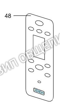 Накладка на панель управления 165960 для пароконвектомата Dexion модели DFEM220L