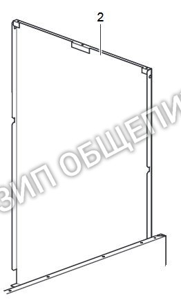 Задняя панель корпуса 167248 для паровой бани Dexion модели LX7EC4