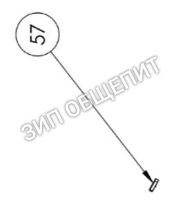 Шпонка 5L500031 для тестораскатки Prismafood модели DMA310