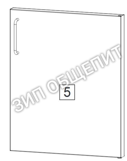 Дверь правая 61/101 до 08/2011 60.30.234 для теплового шкафа 61-102 Rational