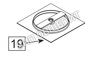 Крышка заслонки для аппаратов до 08/2011 60.72.763 для комплекта Combi Duo 61-101 Rational