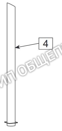 Вентиляционная труба 60.72.256 для комплекта газового Combi Duo 61-101 Rational