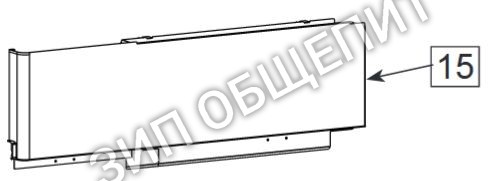 Передняя панель 60.72.272 для комплекта газового Combi Duo 61-101 Rational