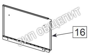 Правая боковая панель 60.72.309 для комплекта газового Combi Duo 61-101 Rational