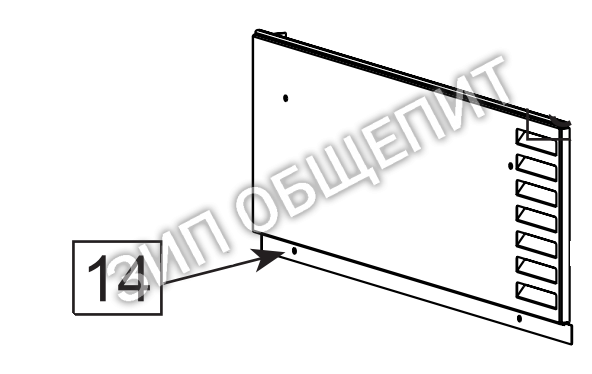 Левая боковая панель 60.72.084 для комплекта газового Combi Duo 62-102 Rational