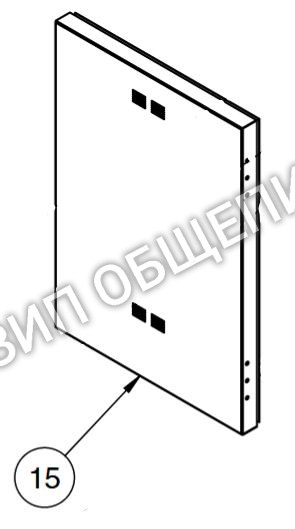 Дверь в сборе 5010828 для коптильни Alto-Shaam модели 500-TH-II