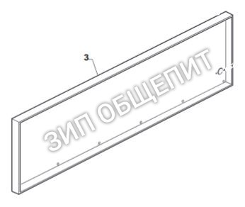 Задняя крышка корпуса B3P5400 пицца-печи OEM модели S435-3