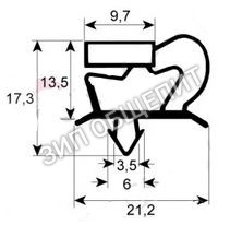 Уплотнитель двери 19352024/0 для шкафа шоковой заморозки Castel Mac модели E15-40A