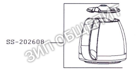 Сосуд в сборе SS-202608 для френч-пресса Tefal модели CM390811-87A