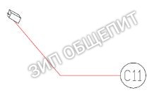 Микропереключатель 2 контакта AC241 для микроволновой печи Buffalo модели G318