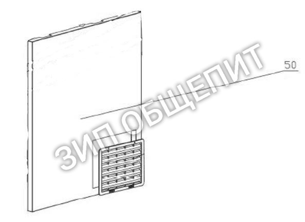 Левая панель AA269 для льдогенератора Buffalo модели T316