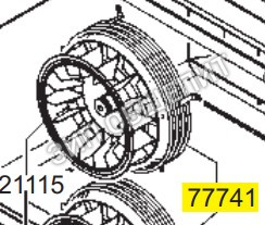 ТЭН Smeg 77741 для ALFA625E