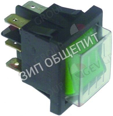 Выключатель балансирный Dihr, 30x22мм, зелён., 2CO для GASTRO-450 / Electron400 / Electron400-Olis / Electron400CleanWater